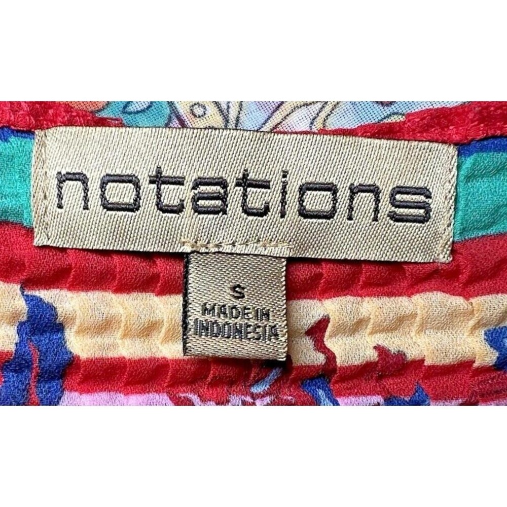 Notations 2-Piece Set Bohemian Floral Paisley Print Blouse & Tank Top Size Small - Picture 4 of 16